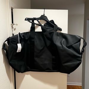 NWT Brand New Rains Black Large Weekend Bag